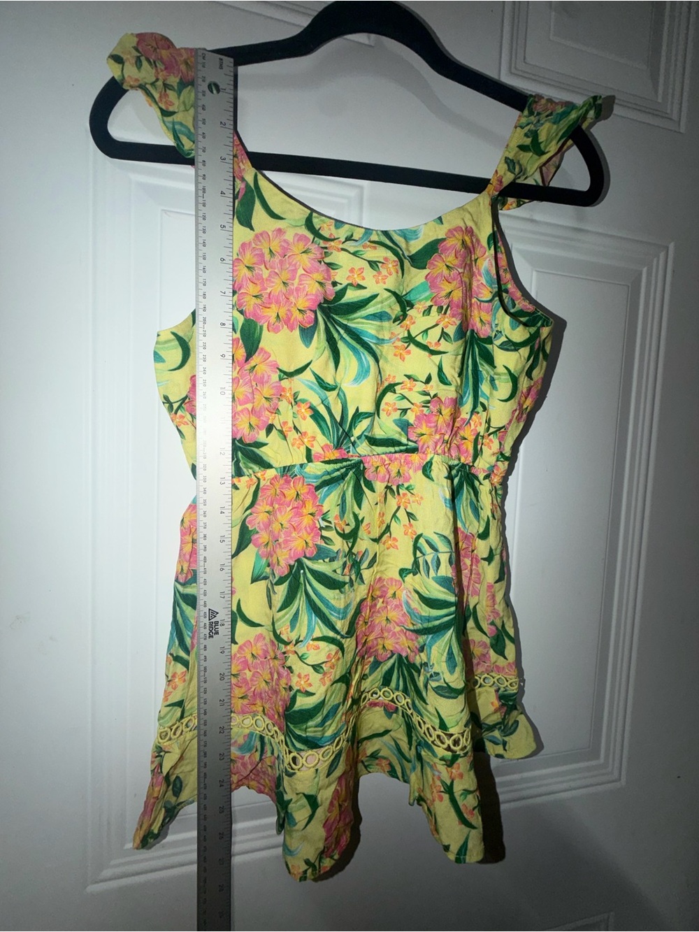 FARM Rio Yellow Floral Ruffle-Strap Camisole - Picture 3 of 6